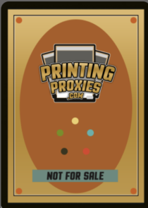 Printing Proxies card back
