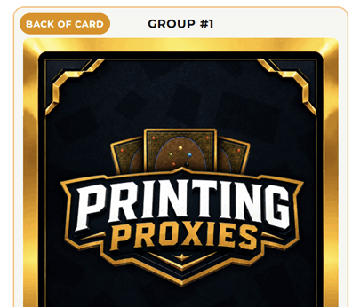 Back of your cards interface