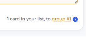 Group cards interface